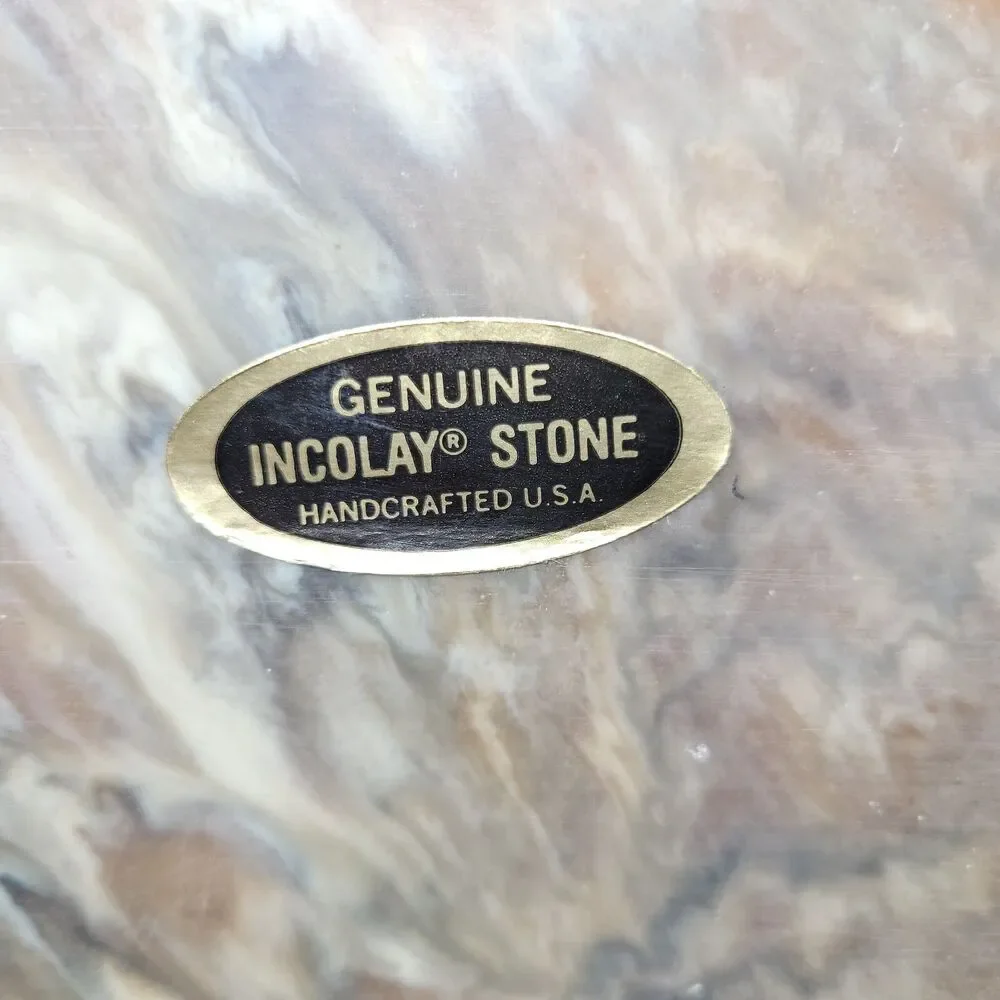 Incolay Stone Jewelry Box Horses Mares Wild Stallions Handcrafted In USA